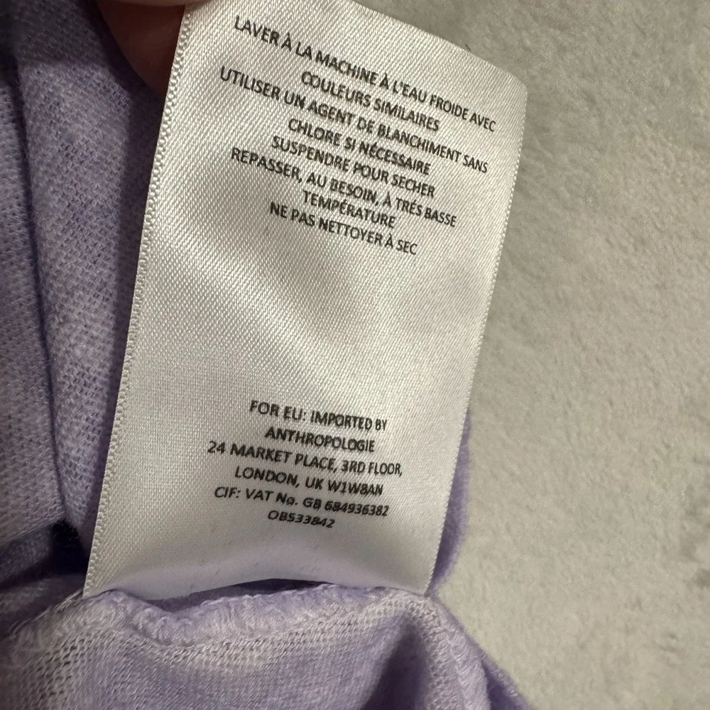 NEW Anthropologie Akemi + Kin Linen Slub Swing Tank Top Size S‎ Lavender Purple